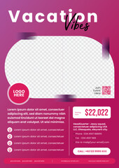 Vibrant Gradient Clored A4 Professional Flyer Templates