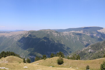 Fototapeta na wymiar Mountain Visočica and the canyon of the river Rakitnica Bosnia and Herzegovina