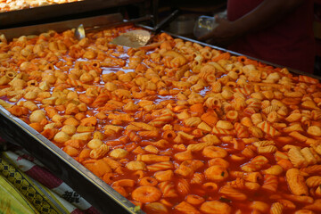 Tteokbokki, this is a common street food found in South Korea. Korean Street Food