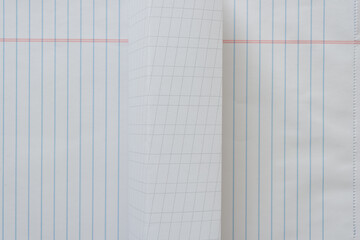 background with stripes (paper pad and paper with grid pattern)