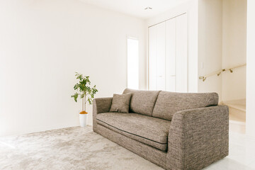 新築のリビングのインテリア
