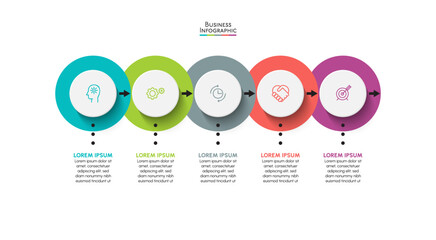 Business data visualization. timeline infographic icons designed for abstract background template milestone element modern diagram process technology digital marketing data presentation chart Vector