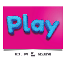 elegant play editable text effect style