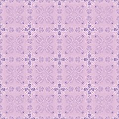 Fototapeta premium Garden Nature Seamless Pattern Floral Background Damask Aboriginal Ornament Art