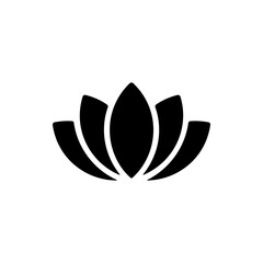 Lily Flower Icon Vector Or Lily Flower Silhouette Vector Logo Illustration