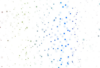 Light Multicolor, Rainbow vector layout with rectangles, squares.