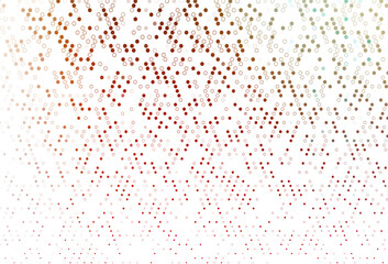 Light Green, Red vector backdrop with dots.