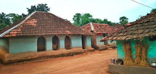 Mud house in village