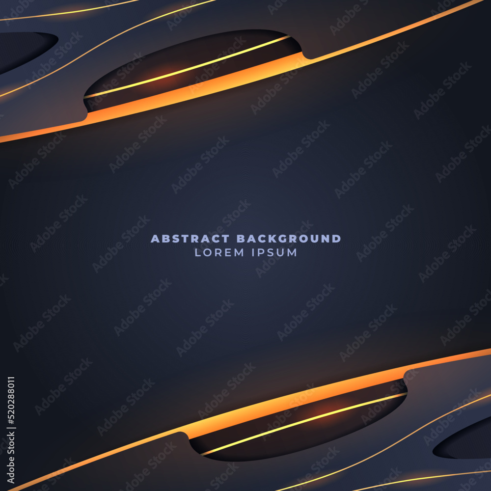 Poster simple elegant dark background abstract element with golden accents