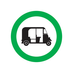 Three Wheeler Only Sign TukTuk Only Auto Rickshaw Only