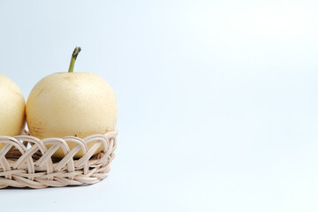 pears in the basket