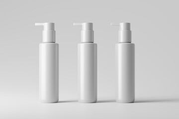 Plastic Shampoo Bottle Mockup