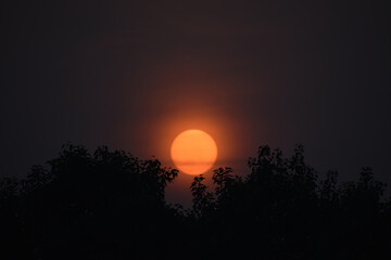 sunset in the mountains