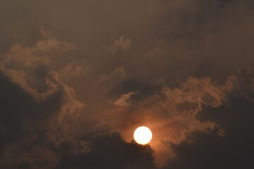 sunset in the sky