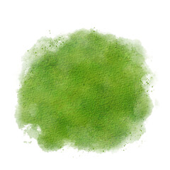 Light Lemon Green Splash Watercolor Paint