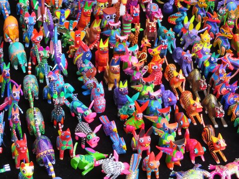 Traditional Mexican Wooden Alebrijes