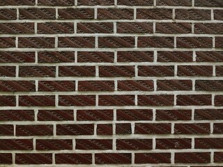 vintage wall of red brick house