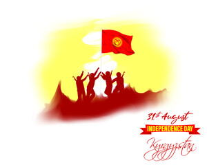 Vector illustration for Kyrgyzstan Independence Day