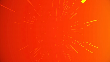 Obraz premium Tunneling trajectory. Abstract multicolored hyperspace tunnel on black background. Projection of slow motion of photons