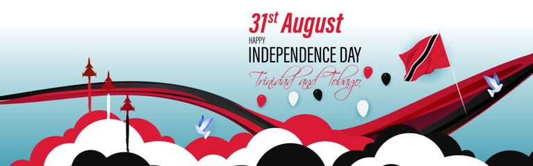 Vector illustration for Trinidad and Tobago Independence Day - Powered by Adobe
