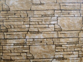 wall of brown brick house