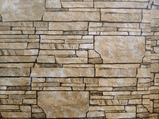 wall of brown brick house