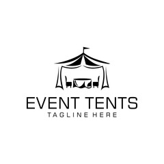 event tents logo  design creative idea vector design inspiration