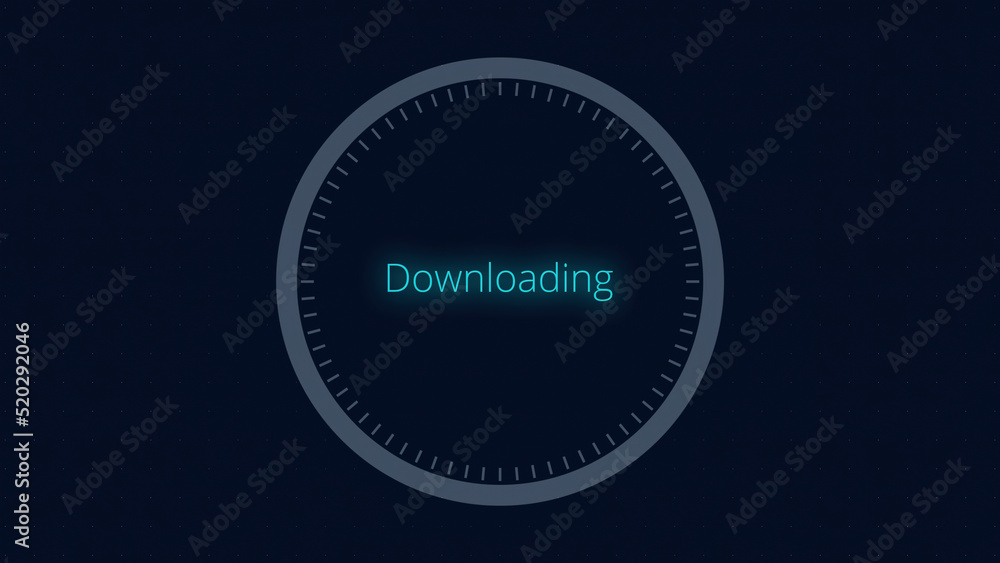Aufkleber infographics circular graph animation counting. loading animation