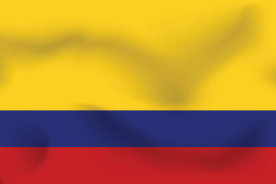 National flag of Colombia. Realistic pictures flag