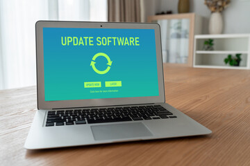 Software update on computer for modish version of device software upgrade