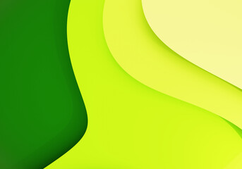 Corporate curve background with design space 3D Illustration rendering