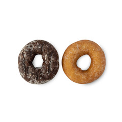 Donuts isolated on white background with clipping path.