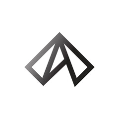 luxury letter A logo design