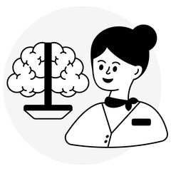 Modern design icon of business mind