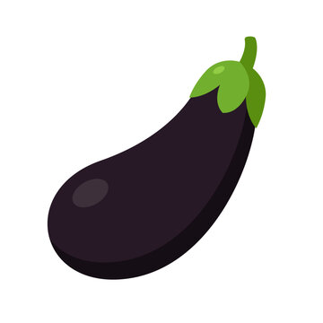 Eggplant Icon Vector Illustration Clipart 