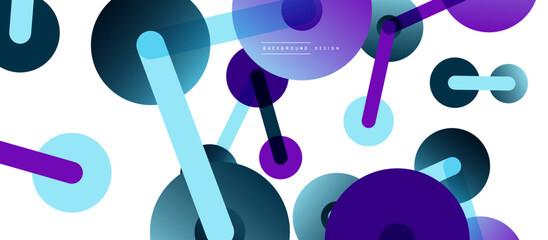 Network concept abstract background. Dots connection. Big data idea. Business template for wallpaper, banner, background or landing