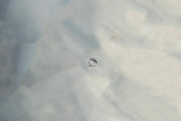 stone chip on car glass	