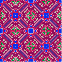 Seamless abstract multicolor pattern. Abstract background. Vector art.