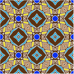 Seamless abstract multicolor pattern. Abstract background. Vector art.