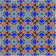 Seamless abstract multicolor pattern. Abstract background. Vector art.