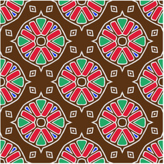 Seamless abstract multicolor pattern. Abstract background. Vector art.