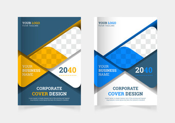 corporate book cover design template a4 or can be used to annual report, magazine, flyer, poster, banner, portfolio, company profile, website, brochure cover design 
