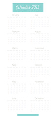 Calendar, calendar 2023, corporate calendar, calendar vector, calendar template.