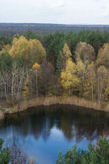 autumn in the forest, forrest lake