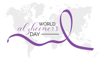 Vector illustration on the theme of World Alzheimer's day observed each year on 21st September For banner, poster, card and background design.