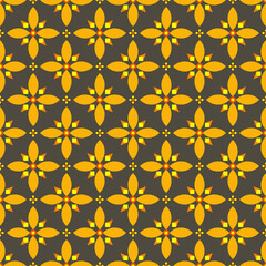 flower pattern vector picture Can be patterned in all directions without floating