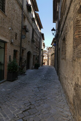 Fototapeta na wymiar Vicolo di Bevagna, Perugia, Italia