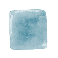 Ice cube , isolated on white background, full depth of field. File contains clipping path.