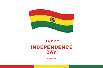 Bolivia Independence Day. Vector Illustration. The illustration is suitable for banners, flyers, stickers, cards, etc.