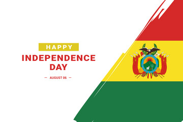 Bolivia Independence Day. Vector Illustration. The illustration is suitable for banners, flyers, stickers, cards, etc.